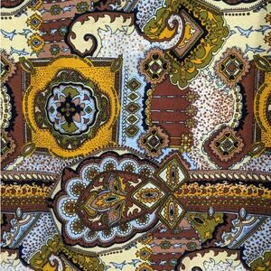 Vintage 1970's BEVERLY VOGUE HAWAIIAN MAXI WRAP SKIRT Cotton Crepe Retro Floral